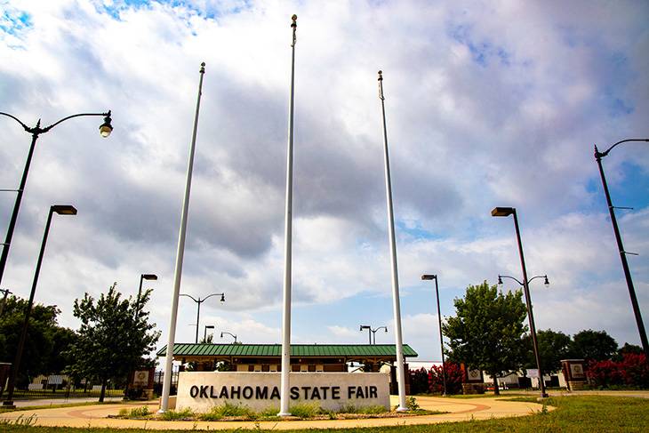 Photo of entry to the Oklahoma State Fair.