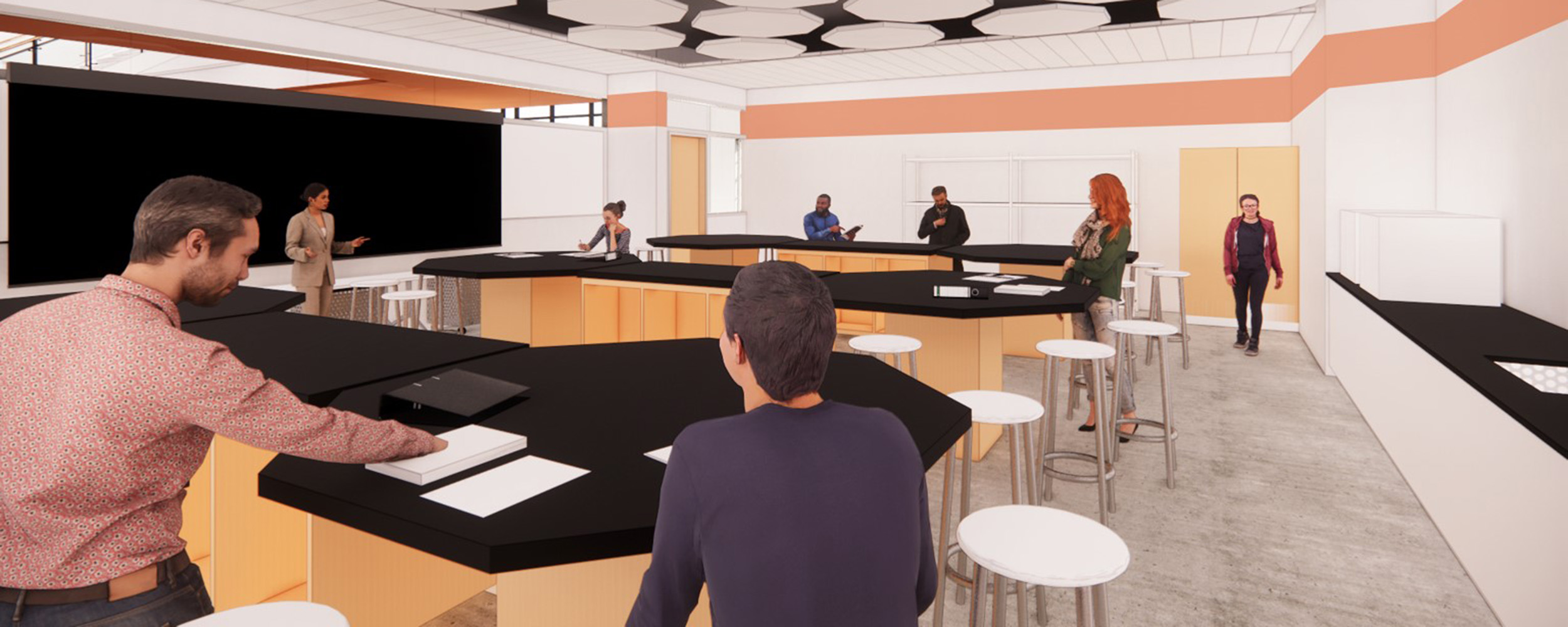 rendering of plant science teaching lab