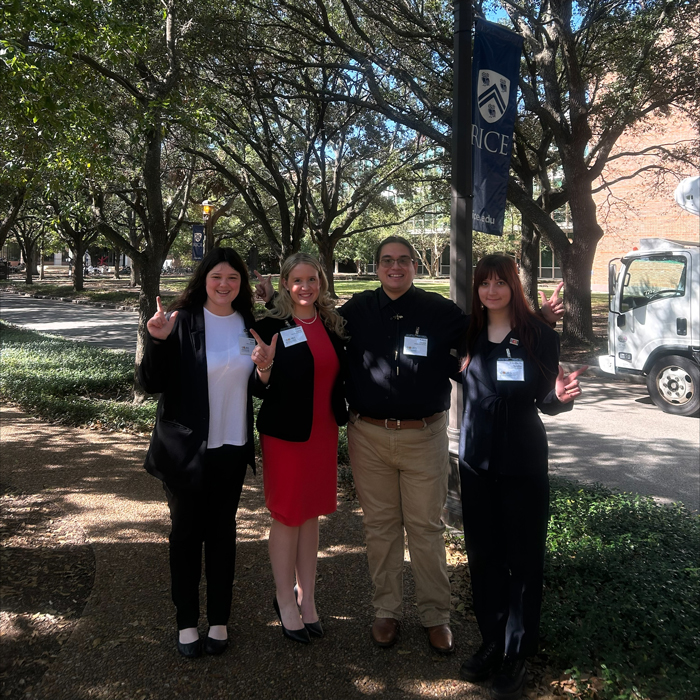 Students Elyse Cronic, Megan Roach, Kalen Strunk and Elizabeth Struble attended GCURS in November.