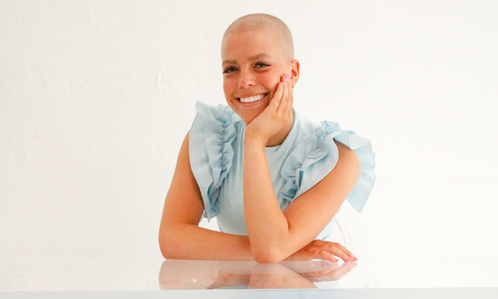 Brooklyn portrait a teenage girl smiles for a portrait