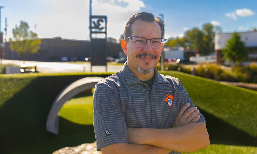 Chris Franklin at Block 34 in downtown Stillwater