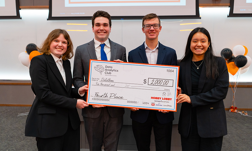 the fourth-place Datathon team