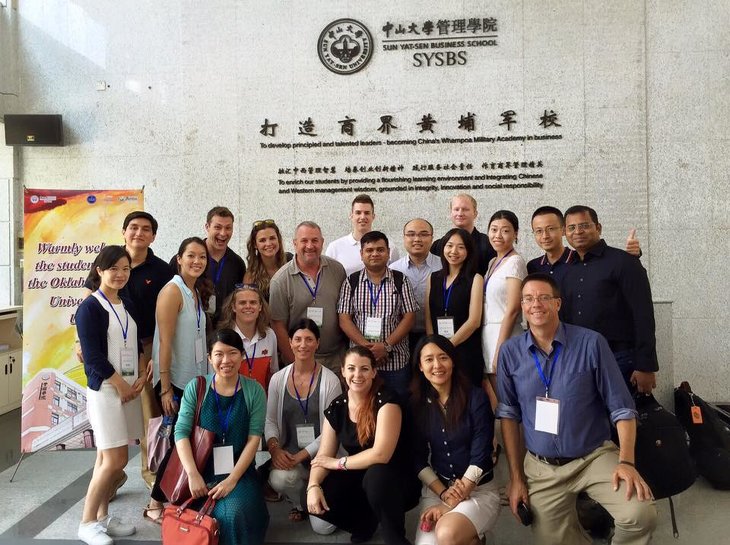 Graduate students in China for study abroad exchange.