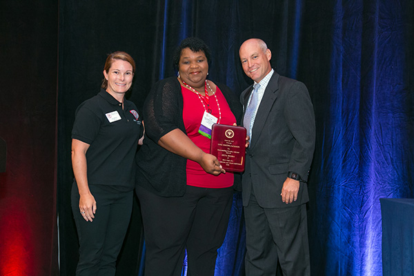 Lisa Owens-Jackson (middle) was honored as a National Outstanding Beta Alpha Psi Faculty Advisor at the American Accounting Association.