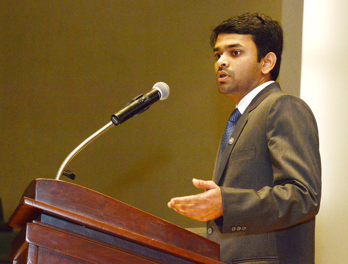 Rajesh Tolety, an OSU MSIS master's student, won the People's Choice award.