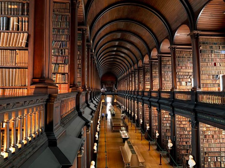 Library at Trinity College in Dublin, Ireland
