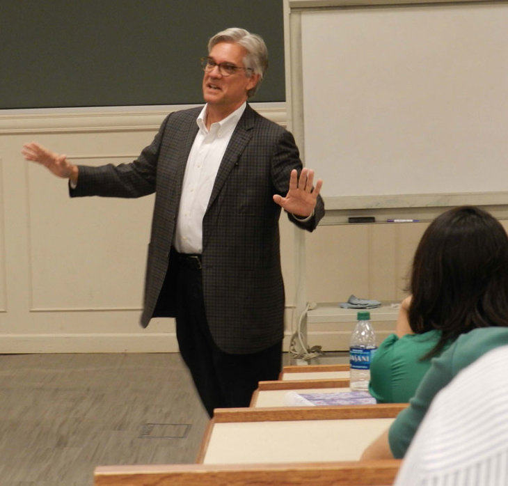 Rod Whitson shares business advice with OSU MBA students.