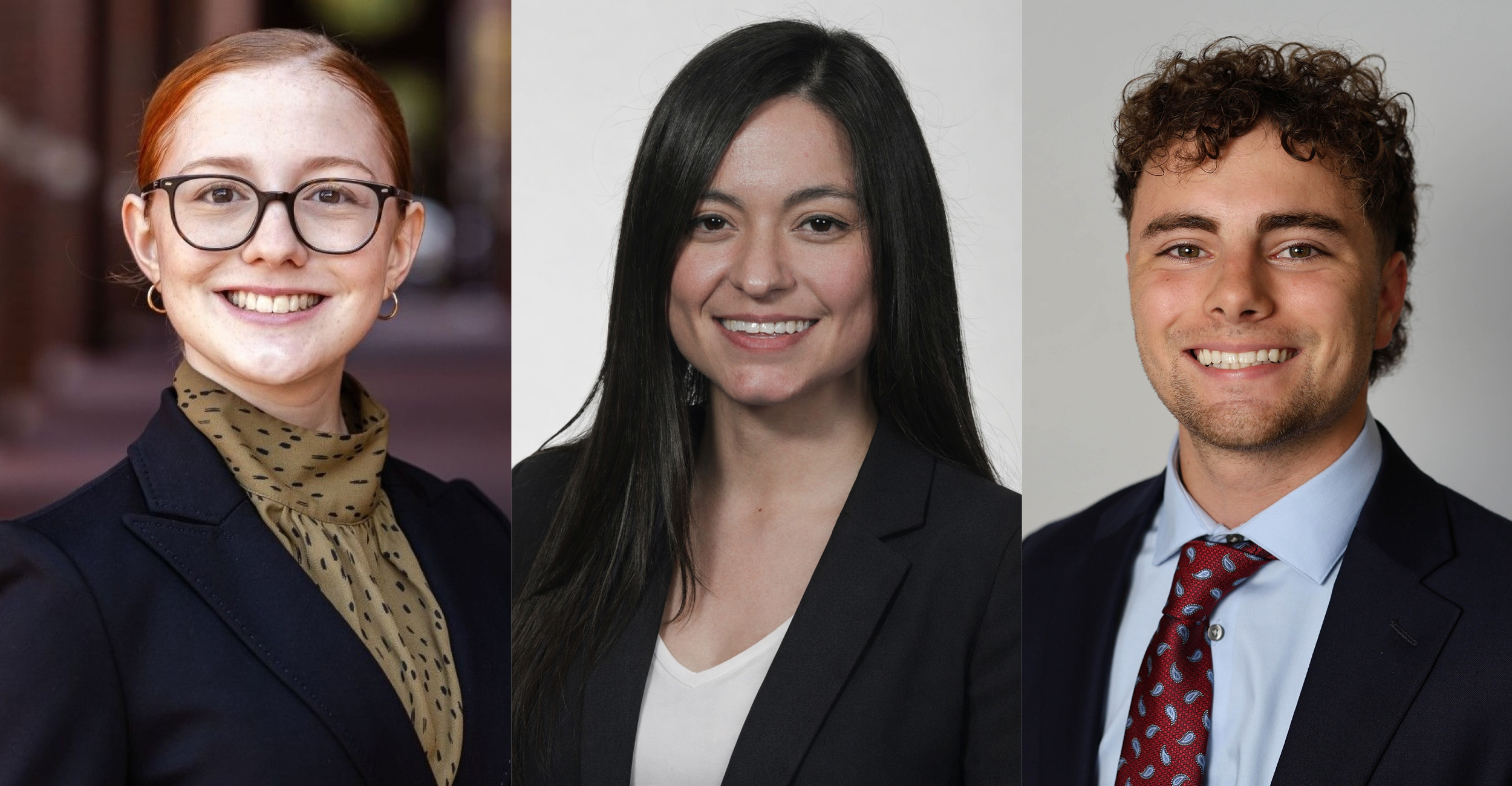 Professional headshots of Amanda Hess, Karen Alvidrez Rios and Zachary Mays
