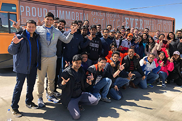 Oklahoma State business analytics students, alums join Chakraborty at SAS Global Forum