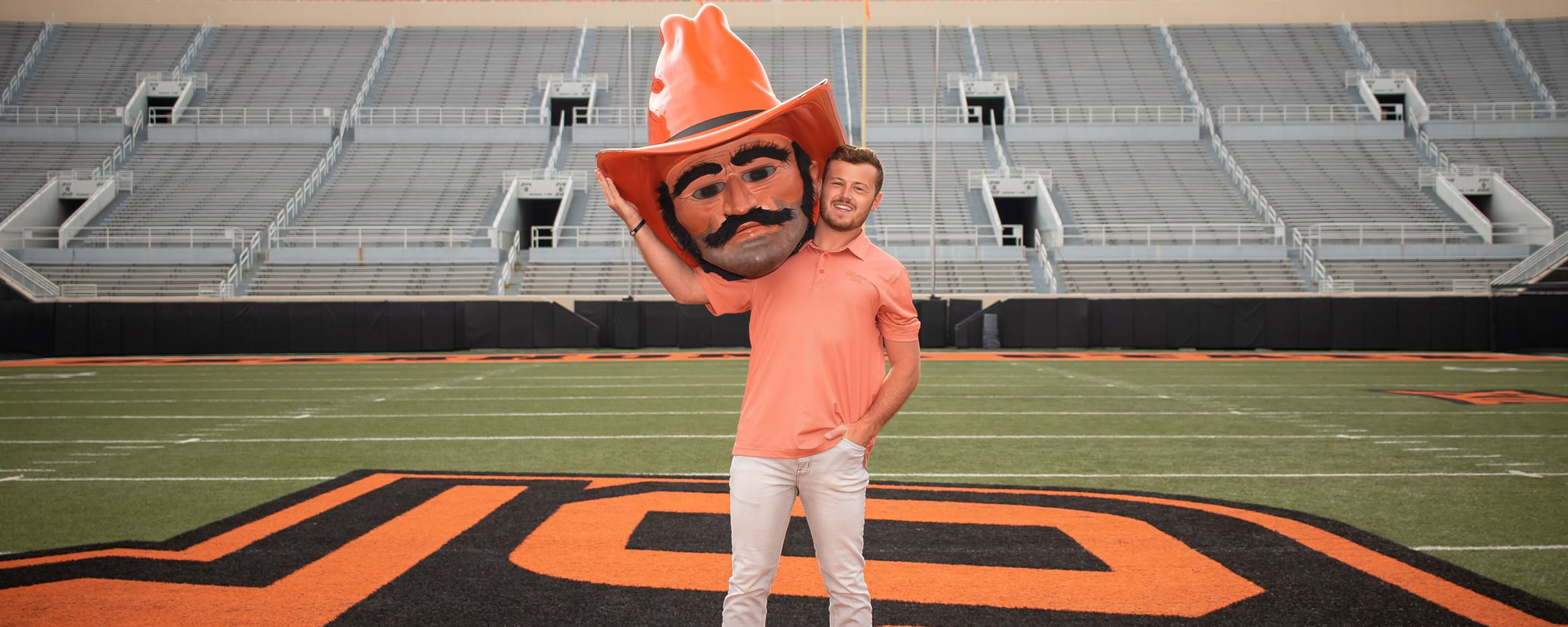 Pistol Pete Oklahoma State Cowboys Rival Connect Mascot Bobblehead