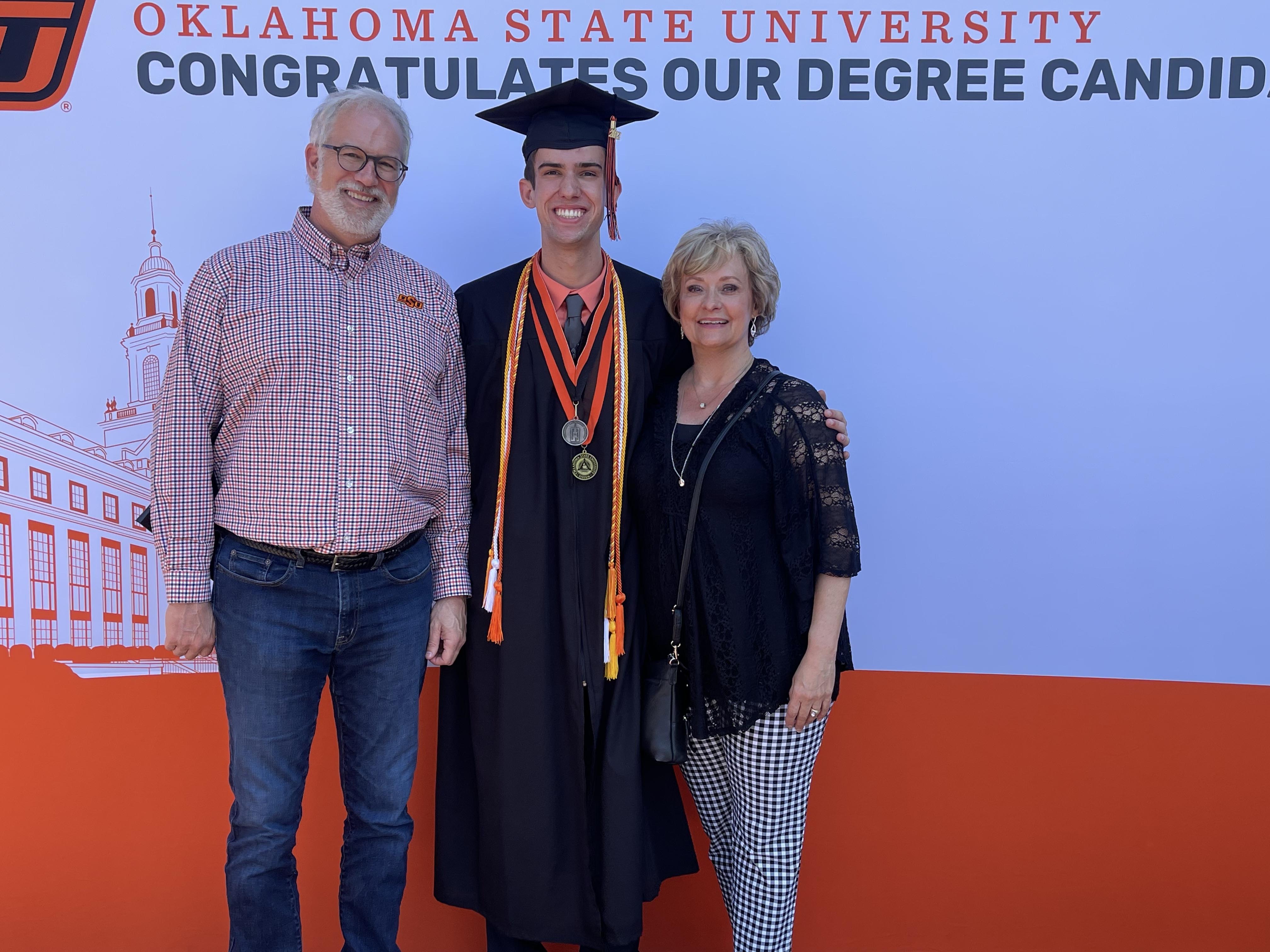 Reid Rector at OSU undergraduate graduation. 