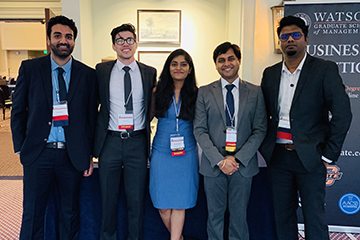 Five OSU business analytics students present at Southeast SAS® Users Group Conference