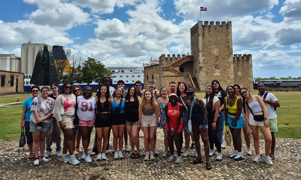 Spears Business students travel to the Dominican Republic.