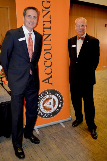 Shane Wharton with former mentor Doug Stussi.