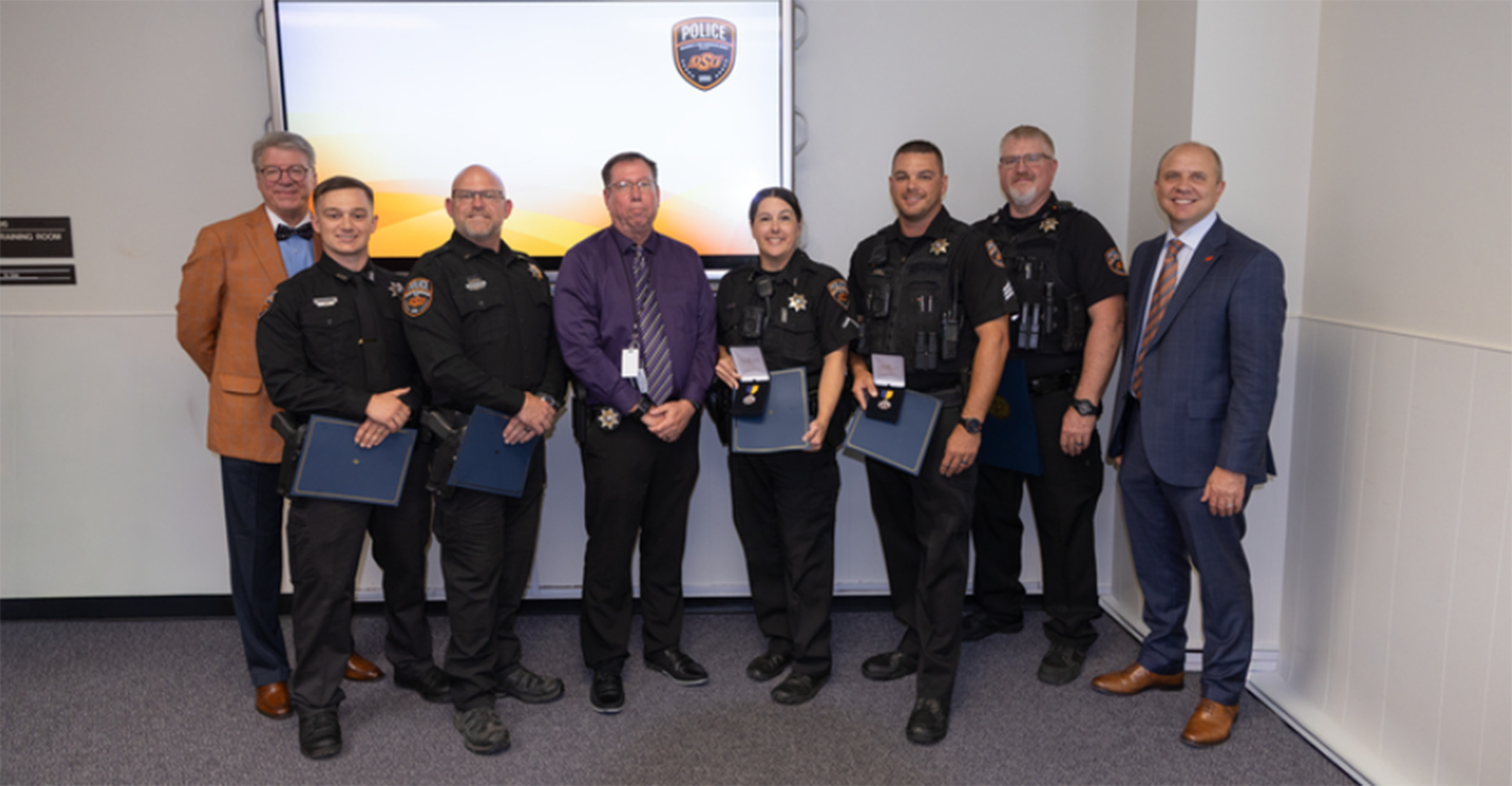 OSU Police Department honors officers, welcomes new recruit