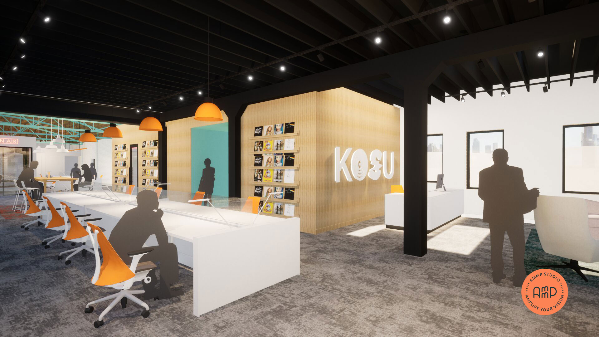 Interior rendering of KOSU