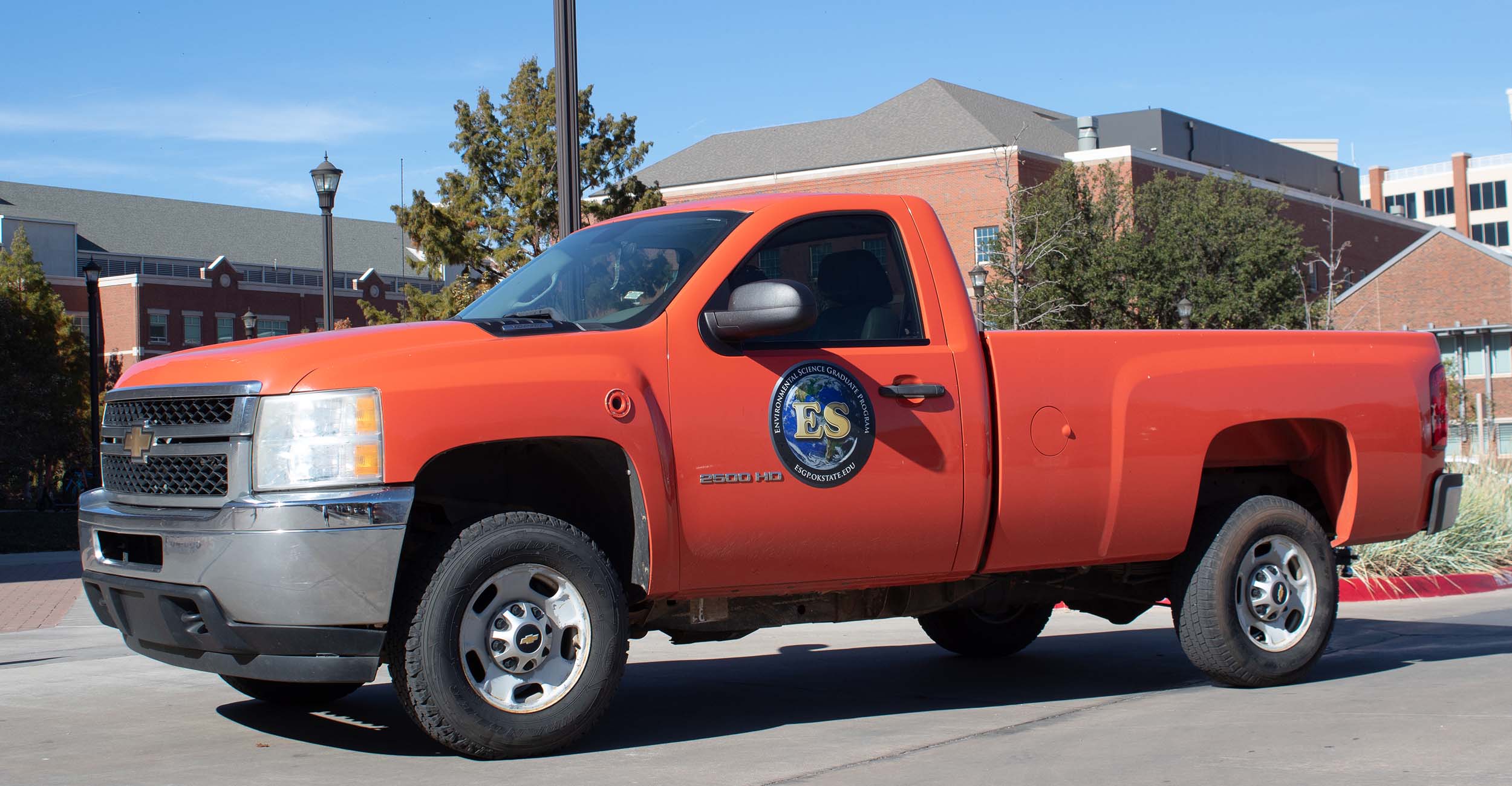 A truck donated by OG&E to OSU.
