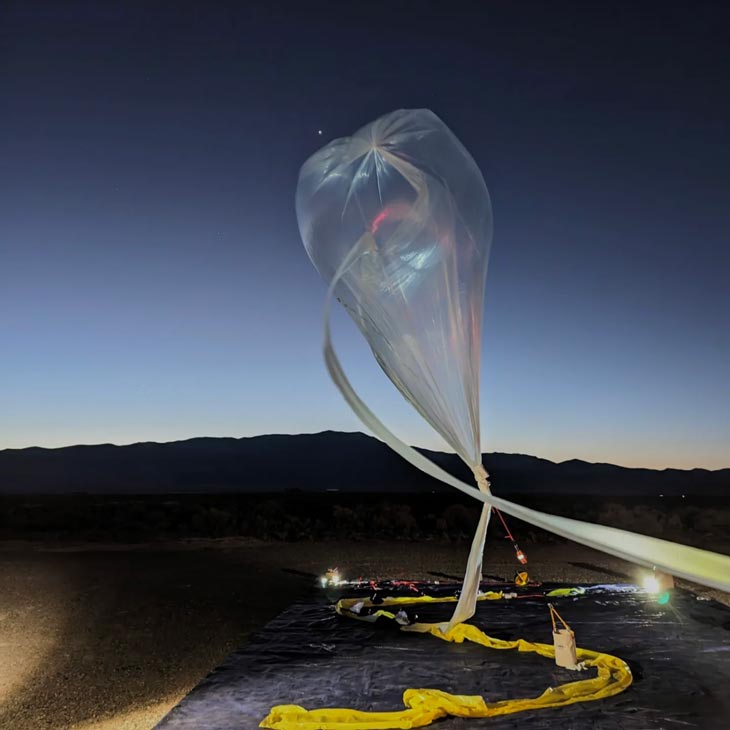 the team launched high-altitude balloons carrying specialized microphones near the Utah and Nevada border