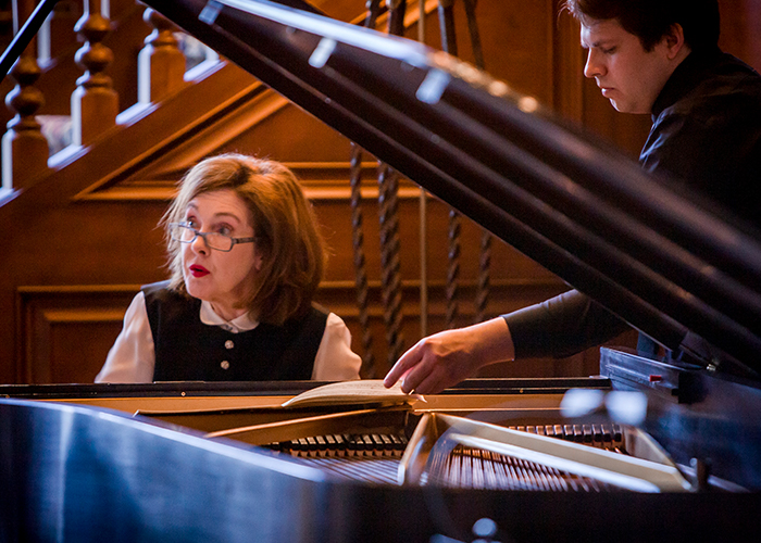 Anna-Marie McDermott performs on the piano during The McKnight Center's inaugural chamber music festival.
