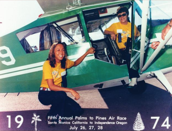 1. Wally Funk, left, loves the thrill and camaraderie of international and U.S. racing. She’s participated in her favorite, the Palms to Pine Air Race, for many years.