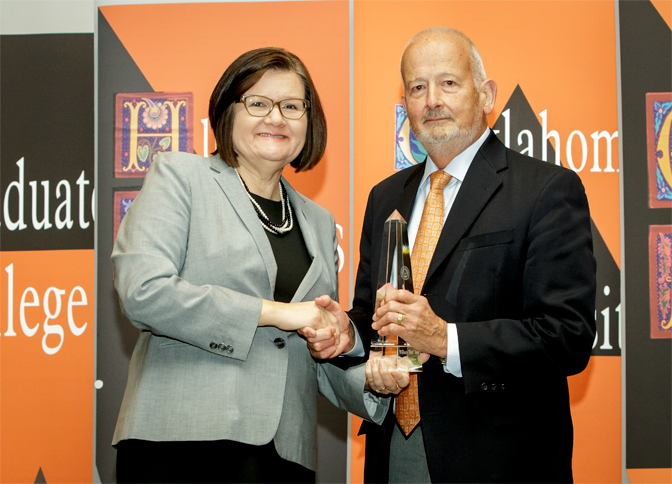 William “Bus” Jaco receiving the Eminent Faculty Award