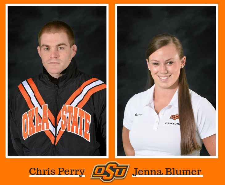2014 Student Athletes of the Year Chris Perry and Jenna Blumer