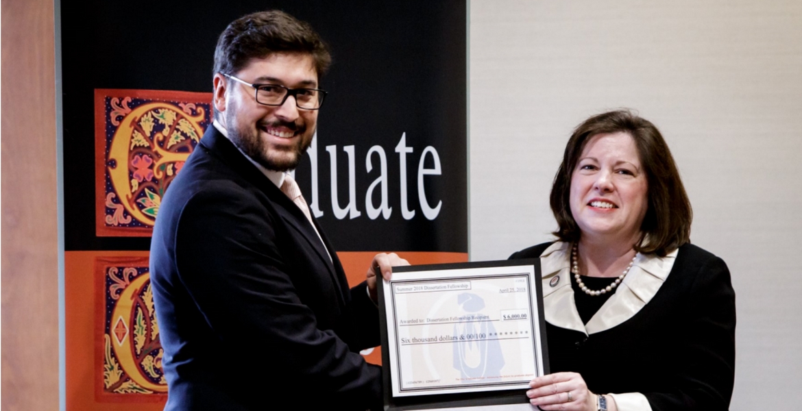 Graduate student Mitchel Magrini