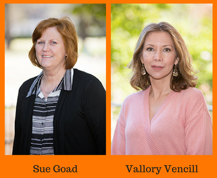 Inaugural award winners Sue Goad and Vallory Vencill