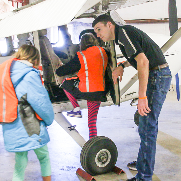 OSU Flight Team Hosts Aviation Merit Badge Day