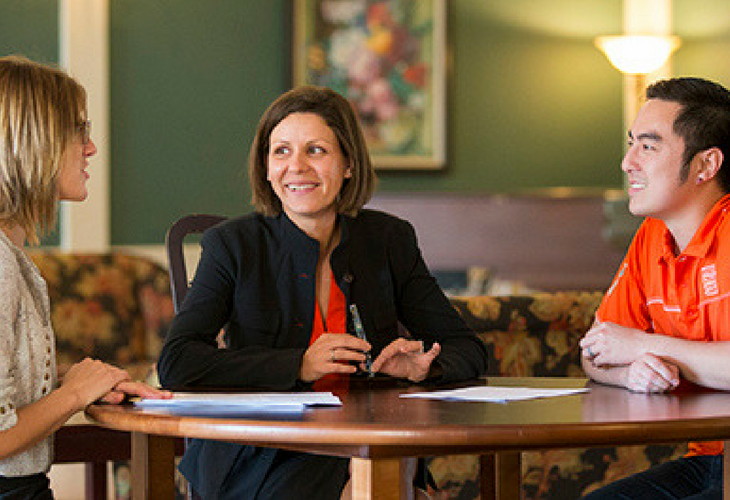 Dr. Julie Croff with students