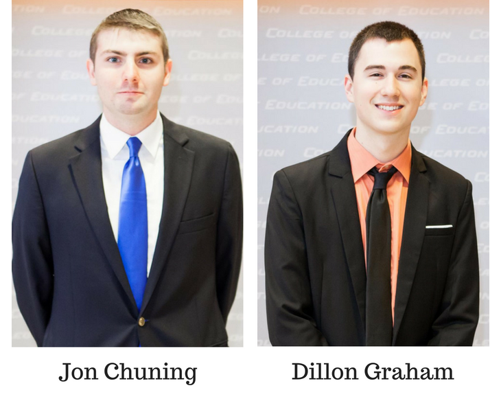 Award winners Jon Chuning and Dillon Graham