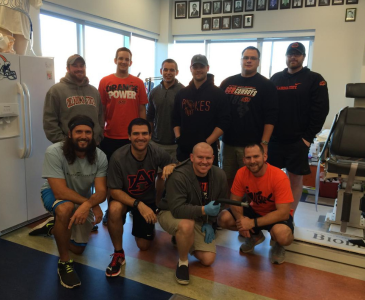 OSU faculty researchers alongside their collaborators at Auburn University
