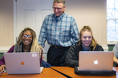 Dr. Gary Duhon and students