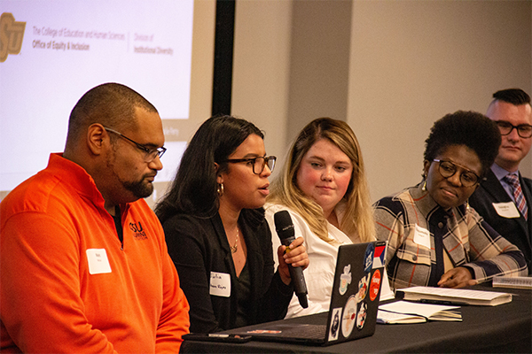 Panelists in discussion