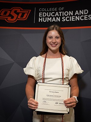 Victoria Smith at CEHS awards