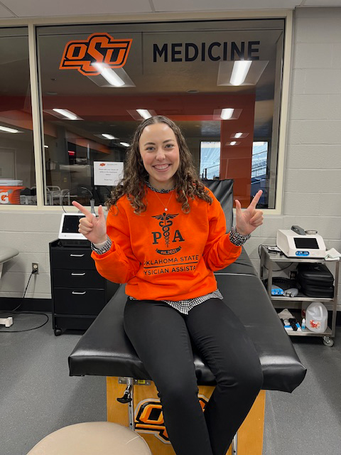 Ratcliff as an adult in the athletic department training facility Ratcliff as an adult in the athletic department training facility