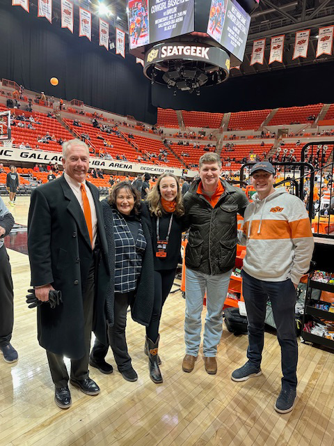 Ratcliff with her family at a sport event Ratcliff with her family at a sport event