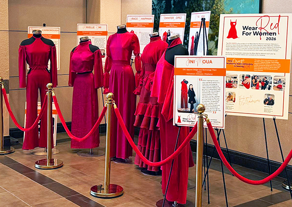 Dresses on display at Oklahoma Heart Hospital Dresses on display at Oklahoma Heart Hospital