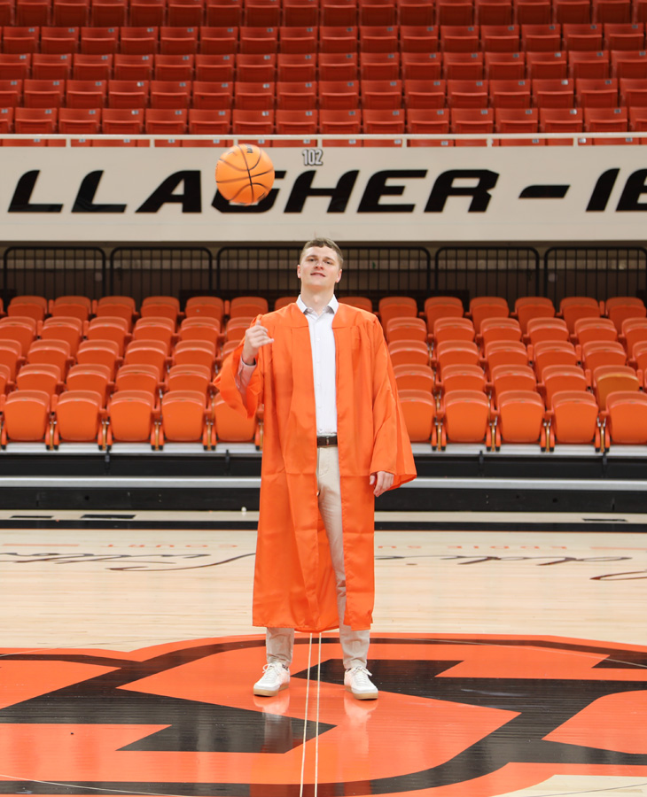 Carson Sager was selected as the Oklahoma State University College of Engineering, Architecture and Technology Orange Gown recipient for the spring 2024 semester.