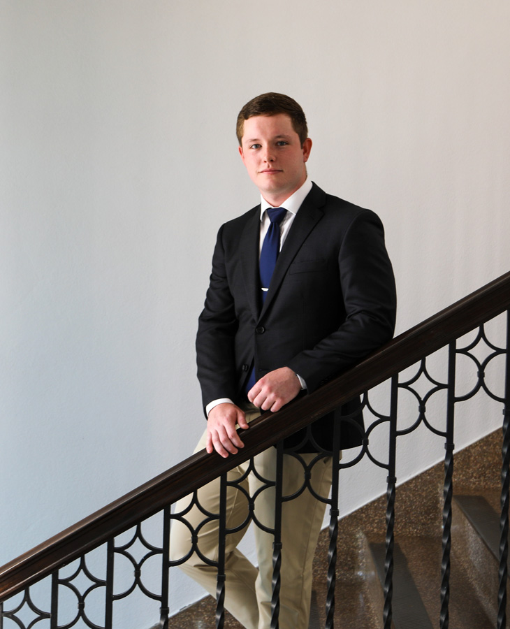 Trey Dorrell, a mechanical and aerospace engineering junior, wins a Goldwater scholarship.