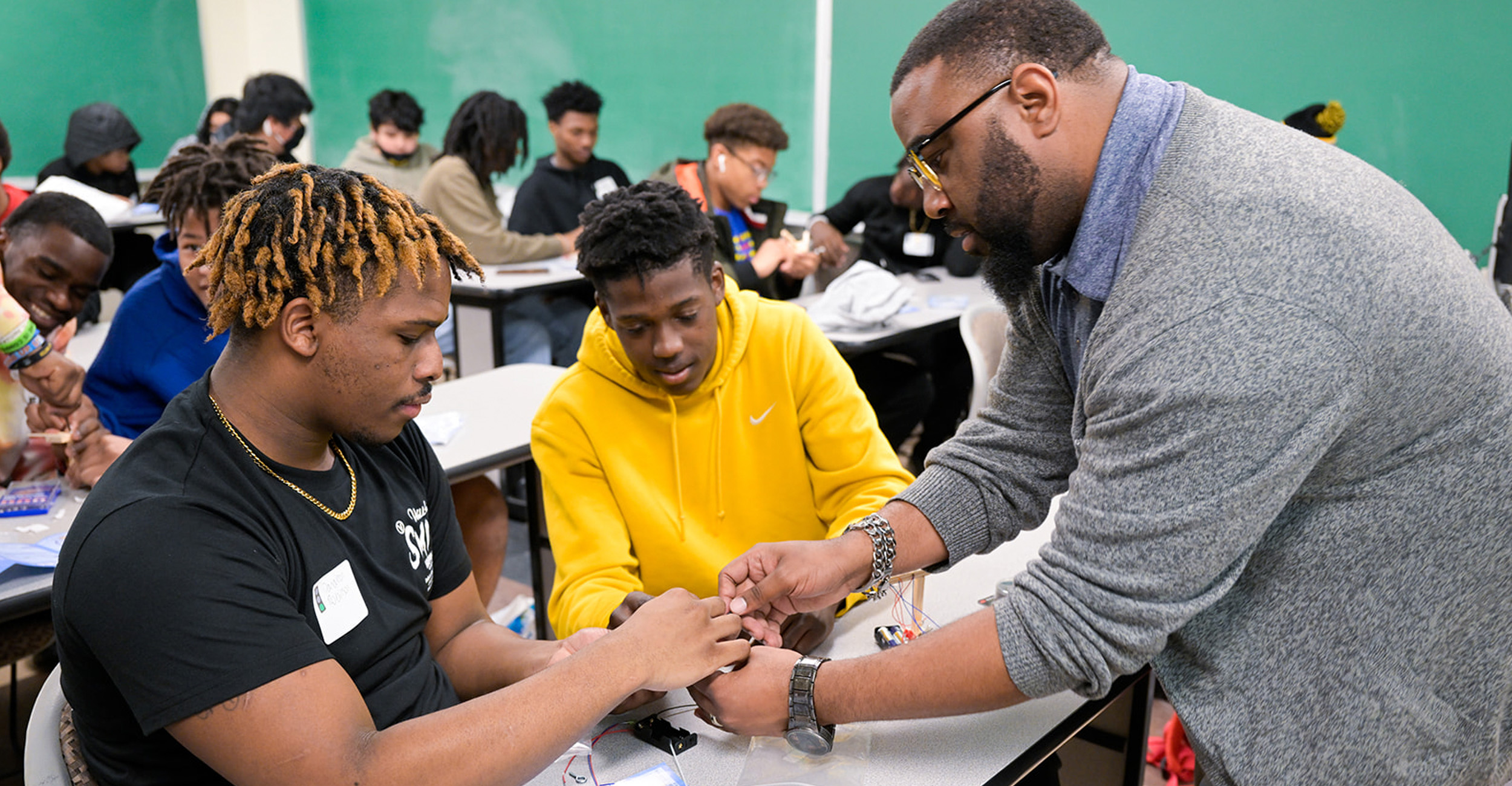Dr. Darron Lamkin was awarded the Black Engineer of the Year Award Modern Day Technology Leader Award from Boeing.