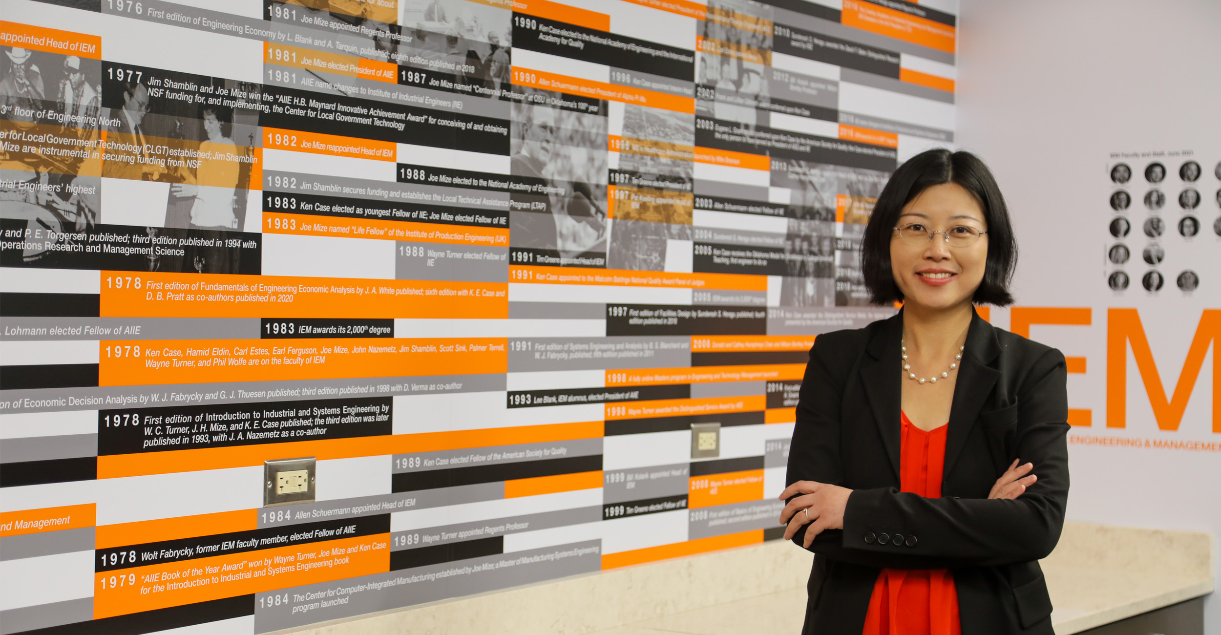 Dr. Guiping Hu, professor and head of industrial engineering and management at Oklahoma State University, has been selected for the 2024 Institute of Industrial and Systems Engineers Fellow Award.