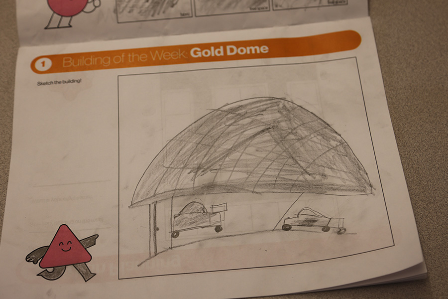 Shown is a drawing by an elementary school student as part of the ASTEK curriculum. 