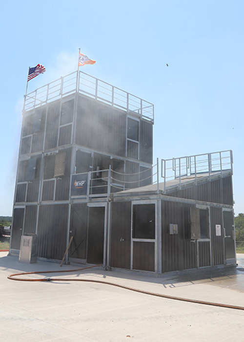 A new OSU Fire Service Training building is shown after it was used for the first test burn. The new building expands what FST offers its students.