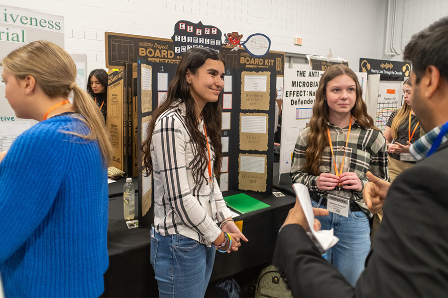 Students present their research at the 2025 Oklahoma State Science and Engineering Fair