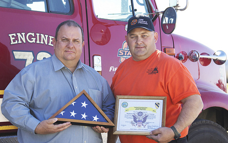 Fire Service Training Honored with Meaningful Flag | Oklahoma State ...