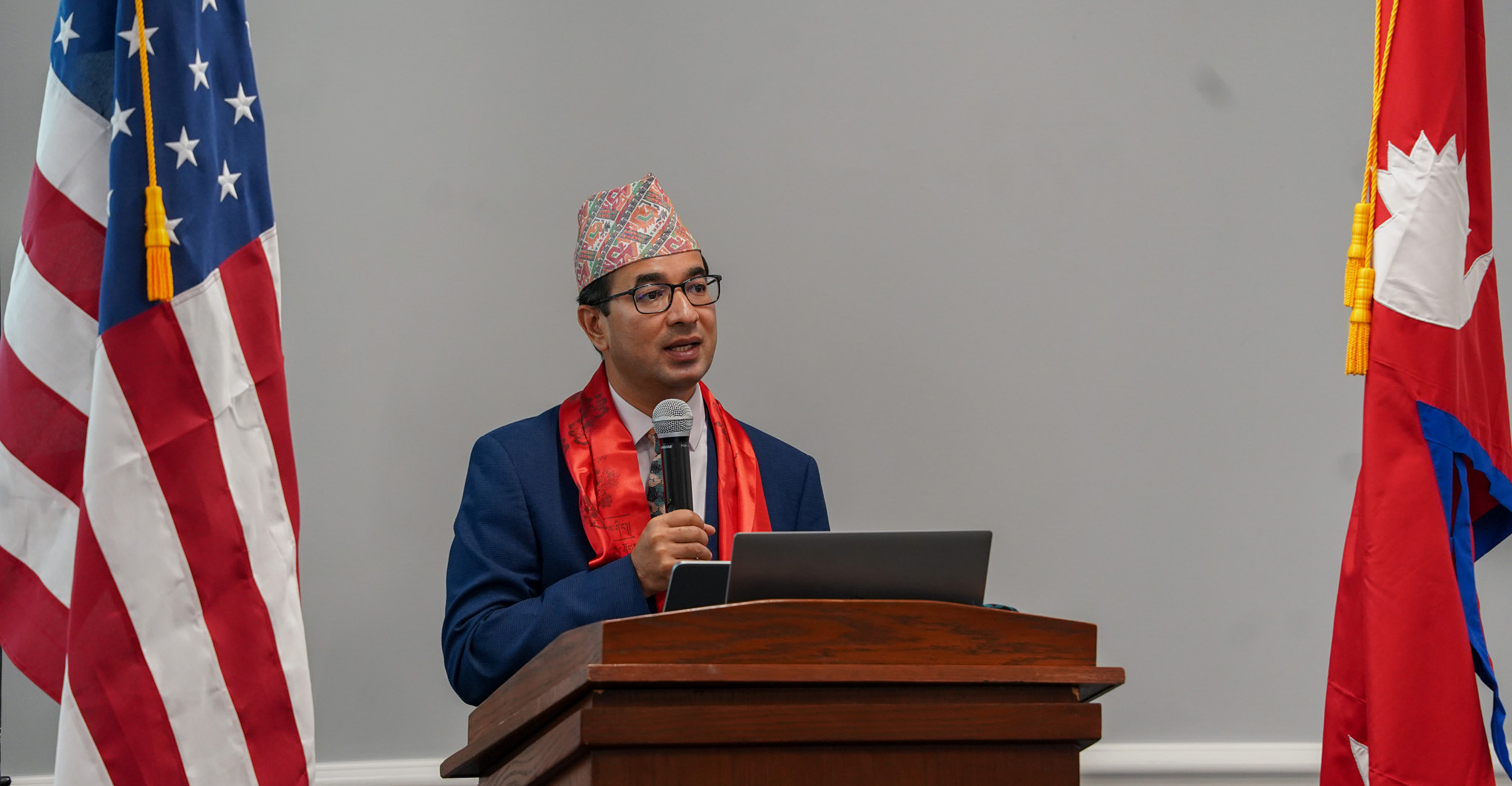 Nepalese diplomat connects with OSU students during campus visit