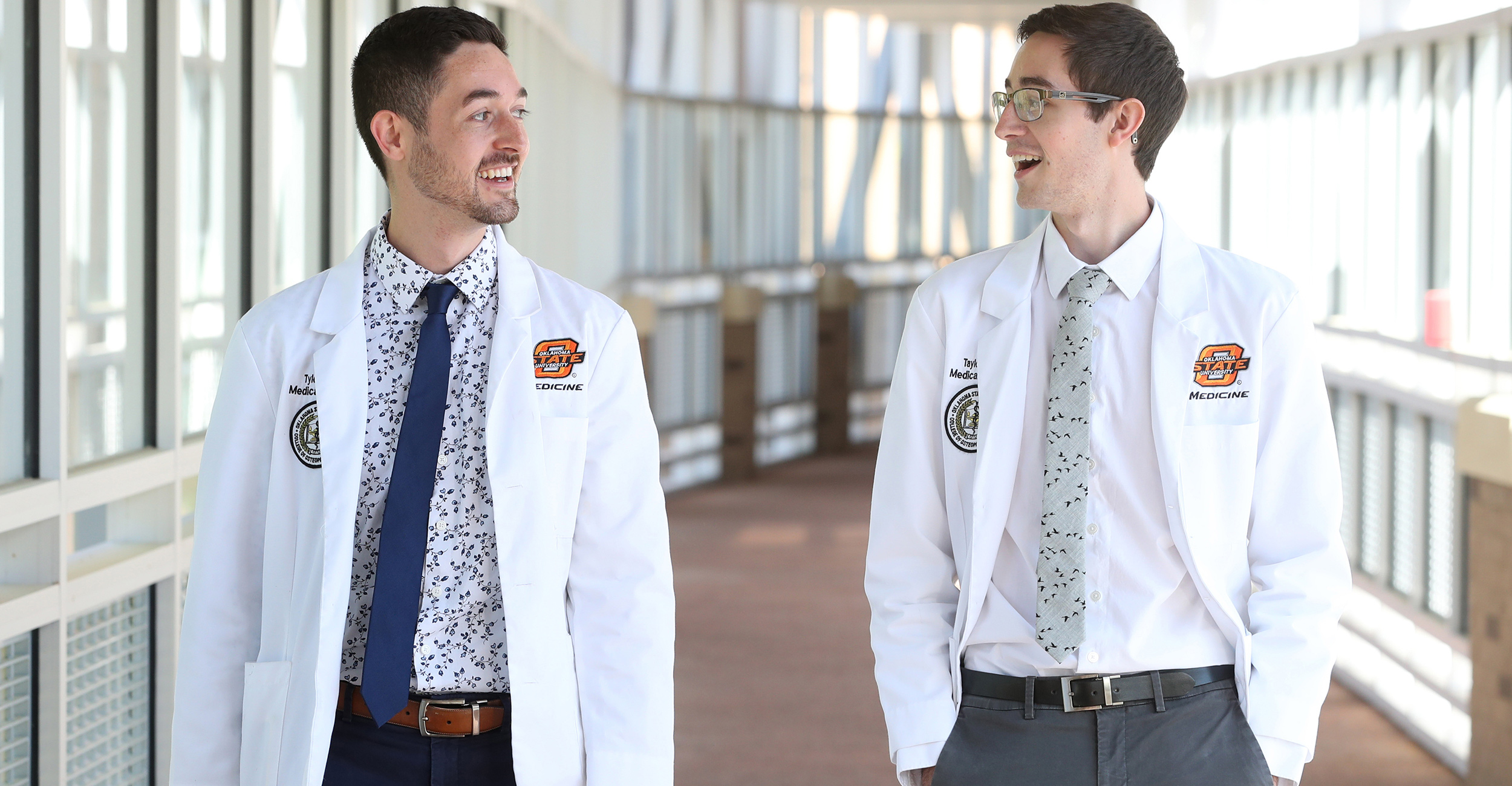 Brothers Tyler Snyder (left) and Taylor Snyder will soon graduate from the Oklahoma State University College of Osteopathic Medicine together.