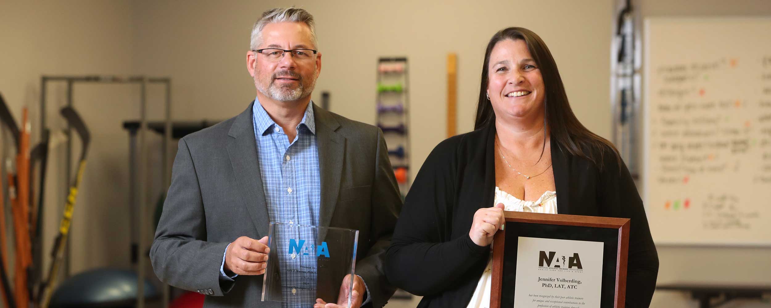 Athletic training faculty recognized for service and professional development