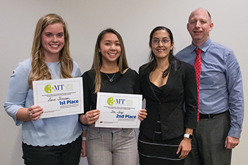 Laurie Thompson wins college 3MT competition